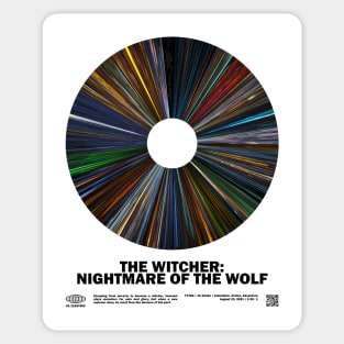 minimal_The_W.itcher: Nightmare of the Wolf  Warp Barcode Movie Sticker